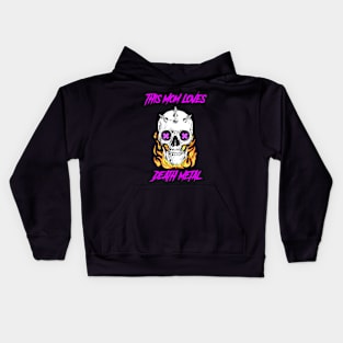 DeathMetal - Metal Mom Kids Hoodie